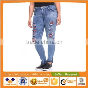China Clothing Manufacturer Jeans Wholesale Price For Women thumbnail-3
