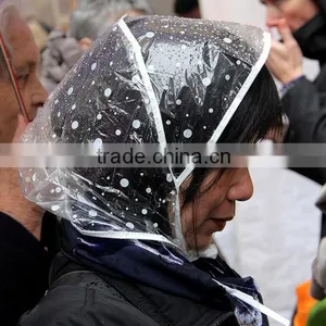 Plastic Rain Bonnet/cap/hats/hood thumbnail-1