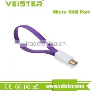 Magnet Flat Short 22cm Magnetic Bracelet USB Cable For Samsung,Xiaomi, Android USB Cable thumbnail-2