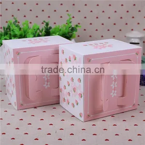 6 Inch Cake Box With Handle,paper Gift Box With Packing Cake,small Mousse Box thumbnail-3