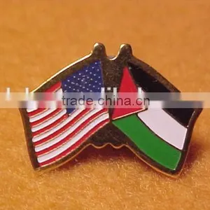 Low Price and High Quality PALESTINE US FLAG PIN ----- DH 17087 thumbnail-1