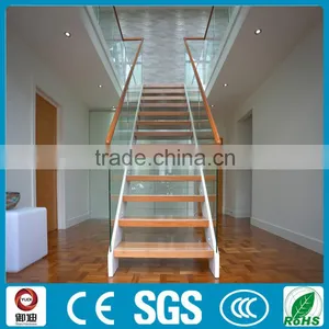 Decorative Residential Steel Wood Straight Staircase thumbnail-6