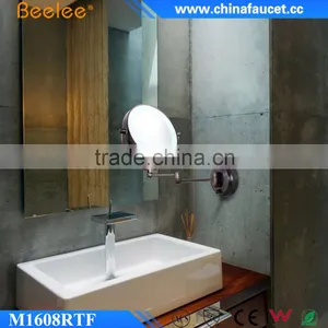 Beelee ORB Copper Double Side Cosmetic Wall Mounted Mirror With LED Light Quality Choice thumbnail-3