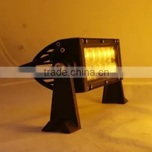 Newest!!! 36W Amber Led off Road Light Bar Double Row Fog Lights 7.5inch Amber Led Light Bars Quality Choice thumbnail-1