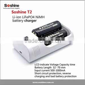 Brand New and Best Quality Soshine T2 Charger With 18650 Battery 3.7V Lithium Battery thumbnail-2