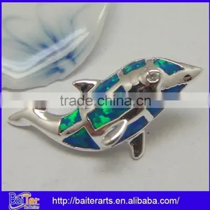 Many Designs !!! 925 Sterling Silver Black Opal Necklaces Big Animal Frog Pendant thumbnail-4