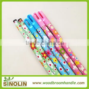 SINOLIN Colorful Smooth Iron Metal PVC Cover Extension Broom Handle thumbnail-3