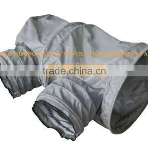 Grey Fiberglass Ventilation Heating Duct With Branches thumbnail-2