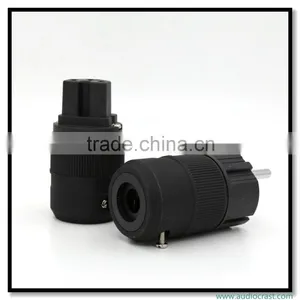 OEM/ODM Rhodium Plated Pure Copper Schuko Euro Power Plug Connector+Power IEC Connector Plug Audio thumbnail-5