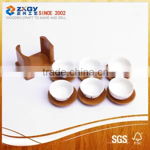 Bamboo Placemat, Wood Placemat for Cups thumbnail-2