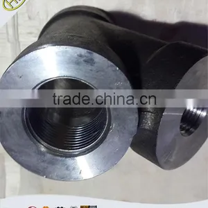 ASME B16.11 NPT Threaded Reducing 45 Degree Lateral Tee Pipe Fitting thumbnail-2