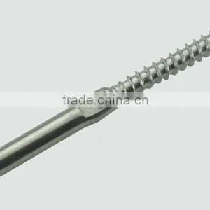 Stainless Steel Lag Screw Swage Terminal Left/Right Hand Thread thumbnail-1