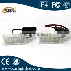 Keen New Designs One Year Warranty Led License Plate Lamp Canbus License Plate Light for A Udi and VW Quality Choice thumbnail-1