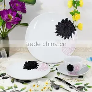 Coupe Ceramic Dinner Set, 20pcs Dinnerware, Ceramic Dinnerware With Decal Printing thumbnail-2