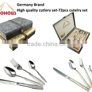 Cutlery Kitchenware Sets Stainless Steel Silver Hotel Cutlery Set thumbnail-4