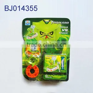 Funny Kids Diy Block Snake Toy/plastic Battle Spinning Top Toy thumbnail-2