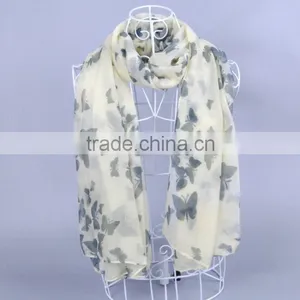 ButterFly Women Scarf Voile Scarves 180*90 Pashmina thumbnail-3