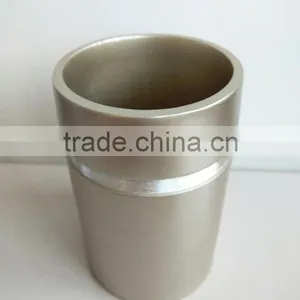 Factory Wholesale Brushed Ceramic Bath Accessories Set Holder 4 Pcs : Tumbler, Soap Dish, Dispenser, Toothbrush Holder thumbnail-2