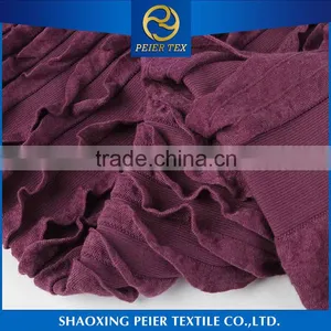 Fancy Anti Static Peach Finish Tricot Shiny Breathable Polyester Fabric Spandex Tubular Fabric thumbnail-3