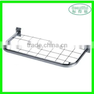 Supermarket Metal Slatwall Mesh Display Shelf thumbnail-1
