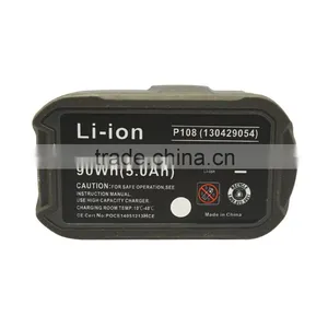 5.0AH One Plus P108 18V Lithium Battery for Ryobi P104 P105 P102 P103 P107 thumbnail-6