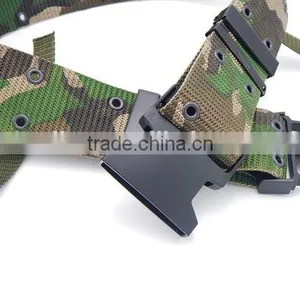 Plastic Buckle Knitted Military Customized Belt Fashion Accessories Factory Wholesale Made in China thumbnail-2