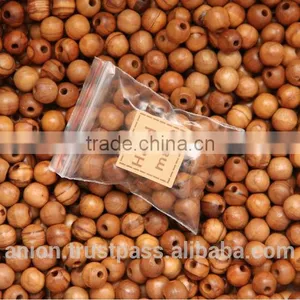 Olive Wood Round Beads 10 mm thumbnail-2