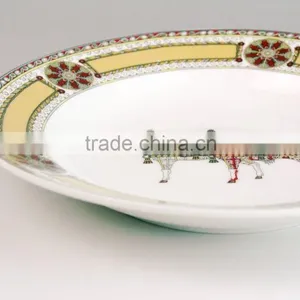 Ceramic Hand Painting Custom Printed Stoneware Plate, New Design Ceramic Plate thumbnail-4