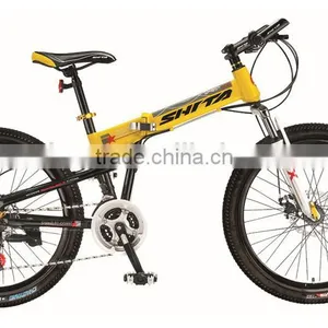Outdoor Riding Shock Steel 24 Inch Folding Mountain Bicycle Quality Choice thumbnail-2