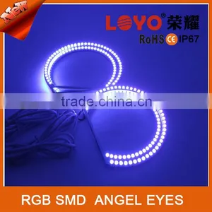 Wholesale 12V Car Headlight Waterproof Angel Eye RGB Angel Eyes Decoration thumbnail-1