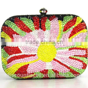 Peacock Love Latest Ladies Clutch Purse India Clutch Bag for Wedding /evening Party thumbnail-5