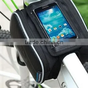 New Design Bicycle Frame Bag/Fashion Black Phone Bag / thumbnail-4