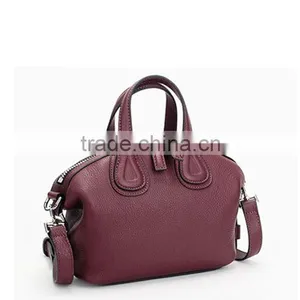 Purple Color Plain Leather Handbag Charms Wholesale thumbnail-3