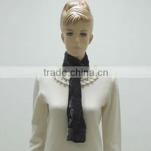 TYSAF005 Fashion Kerchief/Scarf/100%Silk/Burnt-Out/New Style/Classical/2014/Black Color/Women thumbnail-1