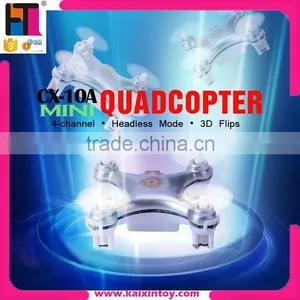 VS CX-10 CX-10A 2.4G 4CH Nano RC Quadcopter Mini rc Drone Made in China thumbnail-1