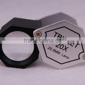 Jewelry Magnifier Pocket 20x20.5mm Magnifier Gem Magnifying Glass Loupe CE thumbnail-2