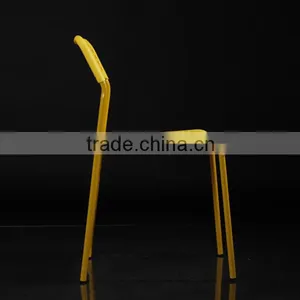 Hot Sale Cheap Restaurant Metal Frame Plastic Chair PM055 thumbnail-4