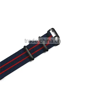 20mm Stripe 1 Piece Nato Strap Pvd Black Hardware thumbnail-4