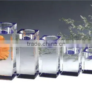 Pure Diamondcut Crystal Glass Candle Holder for Wedding Decorations (R-759 thumbnail-1