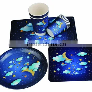 10" 400gsm Opp Lamination Birthday Party Paper Plates thumbnail-2