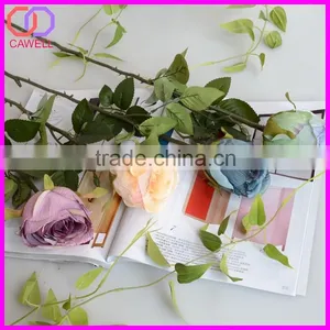 Cheap Silk Peach Rose Artificial Flower Manufacturer thumbnail-5