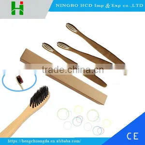 Children Biodegradable Bamboo Toothbrush With Soft Smooth Handle thumbnail-1
