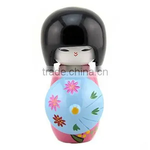 Wholesale Natural Wooden Japanese Kokeshi Gift Dolls thumbnail-2