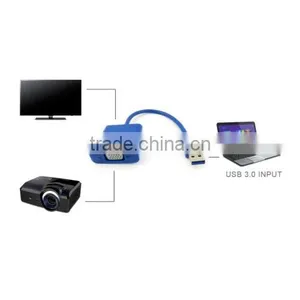 2016 USB 3.0 to VGA Multi-Display Video Graphic External Cable Adapter for Win 7/8 thumbnail-1