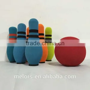 Shiny Red Bowling Balls for Kids EVA Foam Bowling Skittle Garden Game thumbnail-2