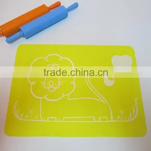 Custom Logo Printing Design Non-stick Kitchen Baking Mat Silicone thumbnail-4
