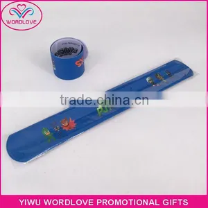 Custom Full Color Printing Kids Slap Bands Bracelets For Promotion thumbnail-1