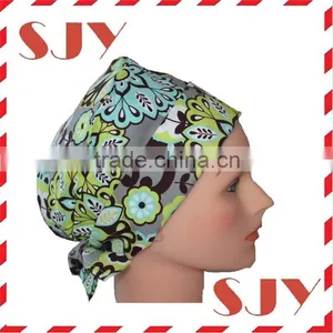 100%cottoncolorful Print Disposable Surgical Lead Cap thumbnail-1