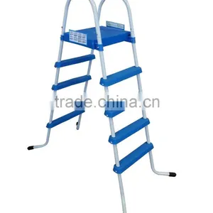 4 Steps Pool Ladders With Platform For Above Ground Swimming Pool thumbnail-1