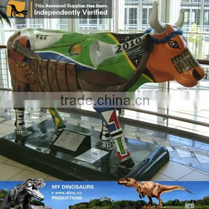 My Dino-C046 Handmade Animated Life-size Fiberglass Cow Model thumbnail-3
